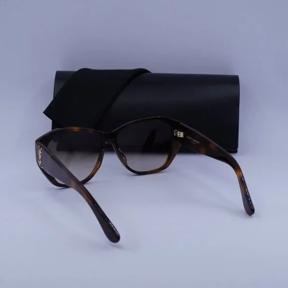 Saint Laurent SL M8 003 Geometric Sunglasses – Havana/Brown - Picture 5 of 10